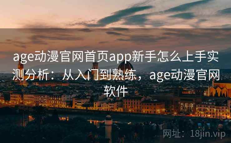 age动漫官网首页app新手怎么上手实测分析：从入门到熟练，age动漫官网软件