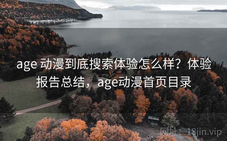 age 动漫到底搜索体验怎么样？体验报告总结，age动漫首页目录