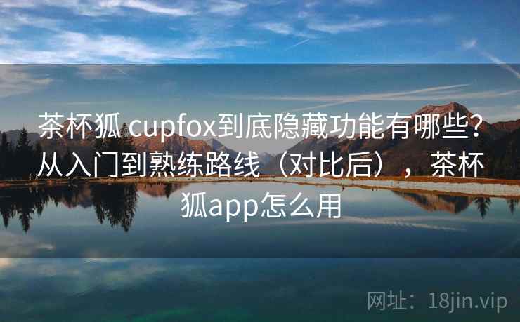 茶杯狐 cupfox到底隐藏功能有哪些？从入门到熟练路线（对比后），茶杯狐app怎么用